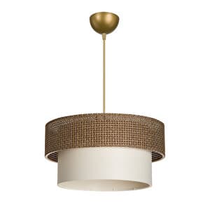 ModeLight Sarkıt Artı Kahve Desen - Krem