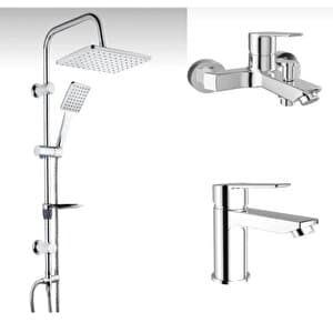 Kale Mare Banyo Bataryası+lavabo Bataryası-tema 53242 Duş Seti