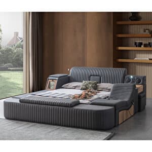 Geniş depolama alanlarıyla düzenli ve pratik bir yaşam alanı sağlar.