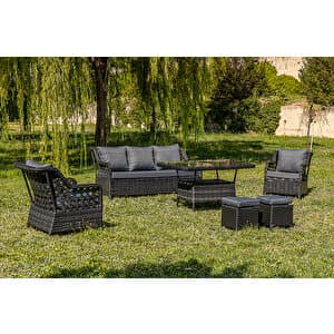Btk Concept Oscar Rattan Bahçe Mobi̇lyasi 3+1+1 Masali Garanti̇li̇